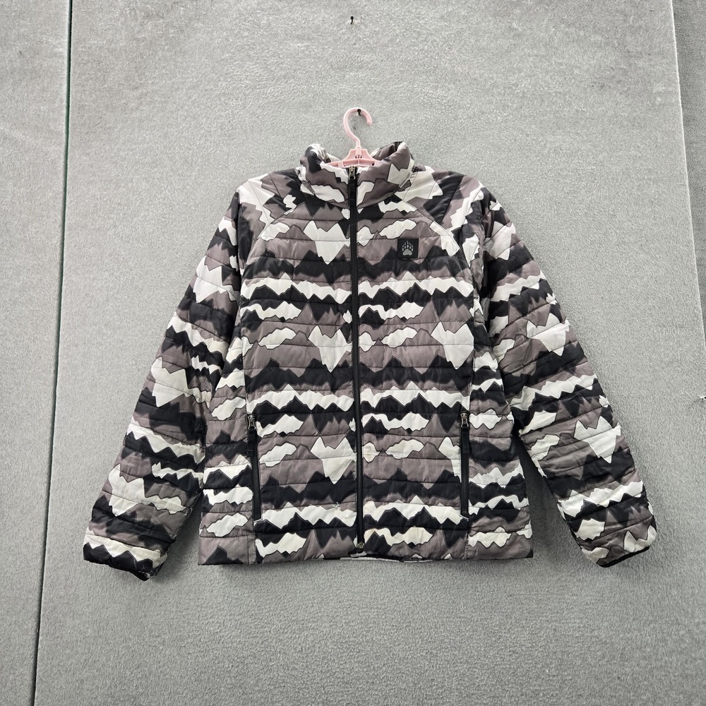 Alaskan Hardgear Men Jacket L Gray Camo Nylon Polyester Puffer Duluth Trading